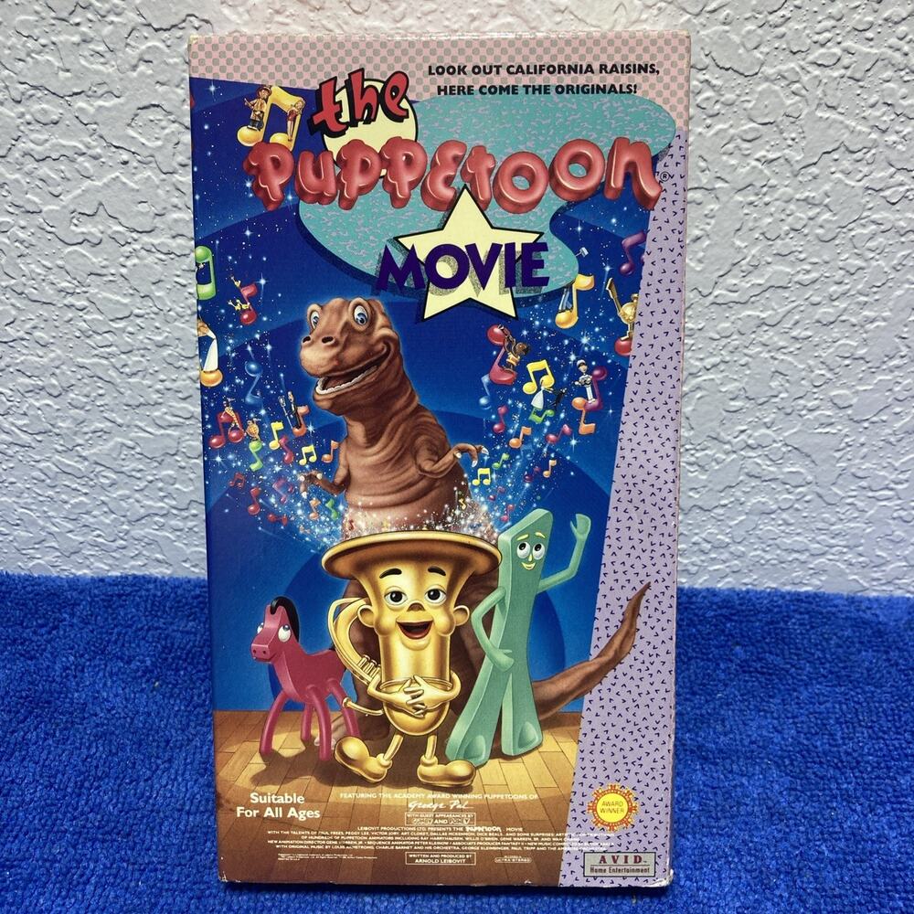 Puppetoon Movie VHS 1986 Gumby Pokey Louis Armstrong Childrens Movie